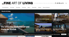 Desktop Screenshot of fineartofliving.de